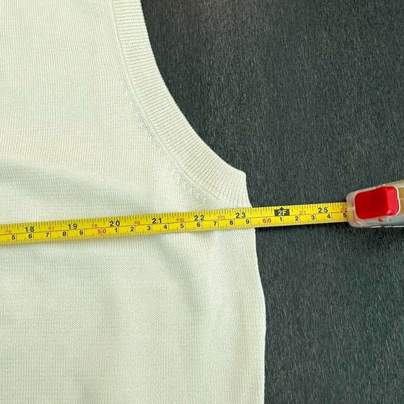 Bugatchi Uomo Men's White Sweater Vest, Size L (Stains) - Picture 6 of 7